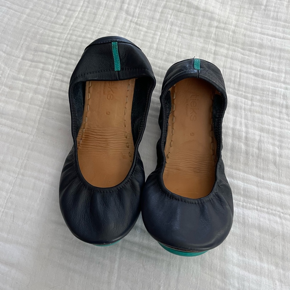 Navy Tieks in amazing shape.